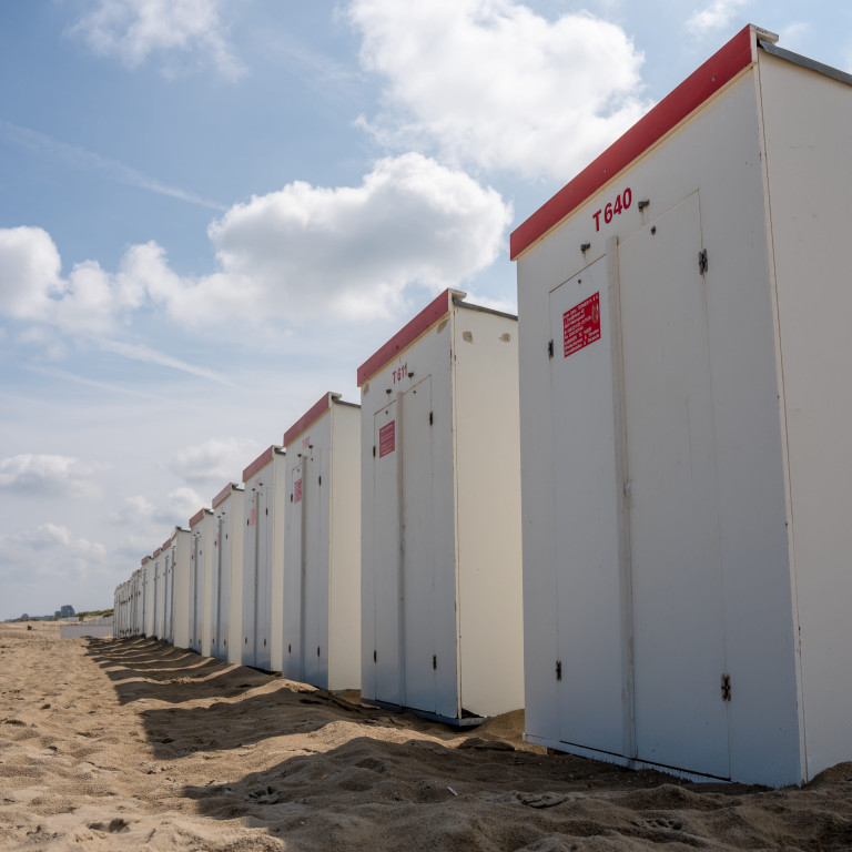 Strandkabines in Koksijde